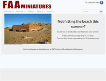Tablet Screenshot of faaminiatures.com
